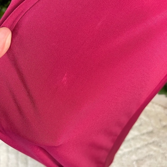 NWT London Times Women's Size 4 Pink Cut Out Neckline A-line Jersey Dress- flaw - Picture 7 of 13